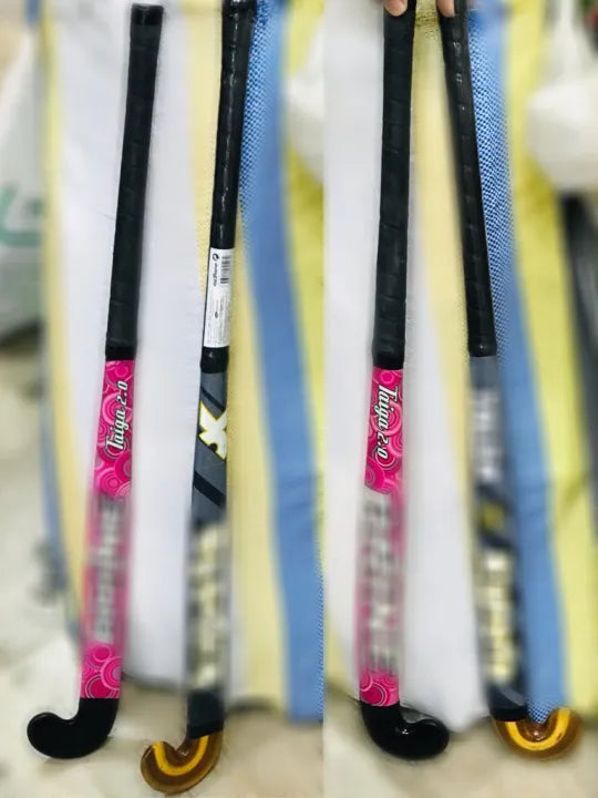 Self and Home Defense Wooden Hockey stick standard size best quality playing non breakable Multicolour Made in Sialkot, Sold by Fight Fitness