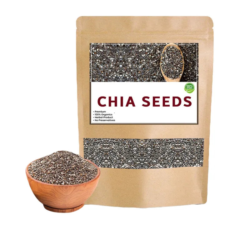 Chia Seeds 100 Grams – 100% Organic & Natural | Rich in Fiber, Protein & Omega-3 | Superfood for Weight Loss & Energy Boost