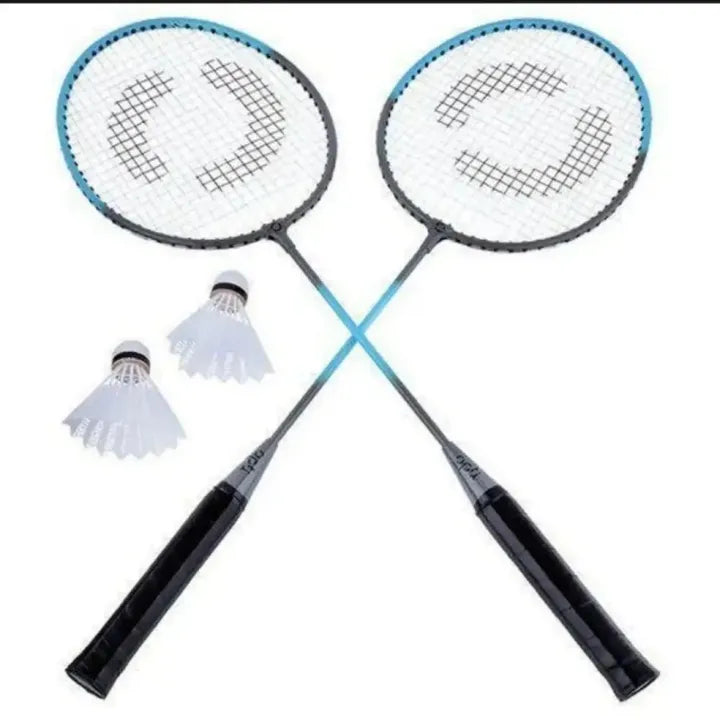Pair of High Quality Racket and Shuttle Set with cover