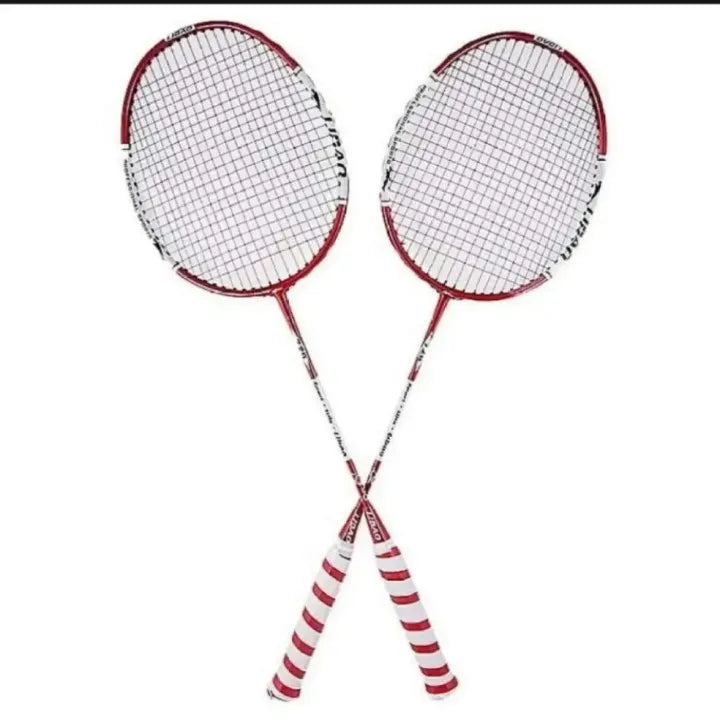 Pair of High Quality Racket and Shuttle Set with cover