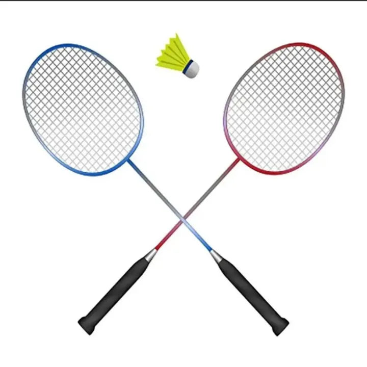Pair of High Quality Racket and Shuttle Set with cover