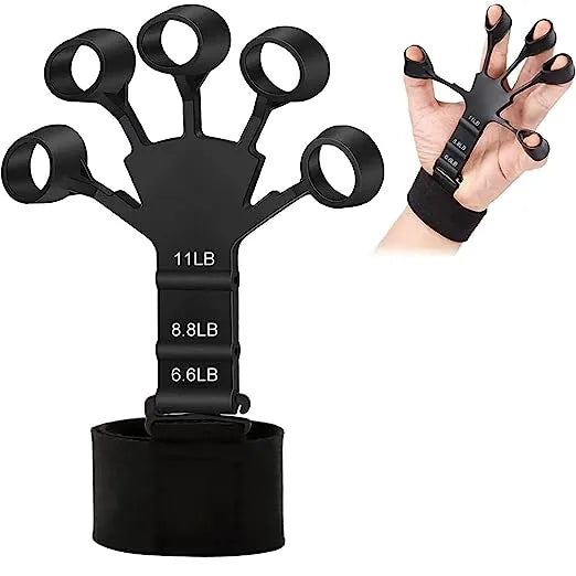 Finger Exerciser Hand Strengthener Hand Trainer Tool | Silicone Finger Gripper | Finger Gripper, Finger Exerciser | Exerciser Tool For Musicians, Athletes, and Anyone